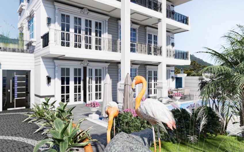 Triplexvilla i Alanya, Turkiet Lämplig för turkiskt medborgarskap