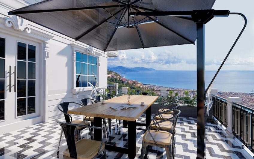 Triplexvilla i Alanya, Turkiet Lämplig för turkiskt medborgarskap