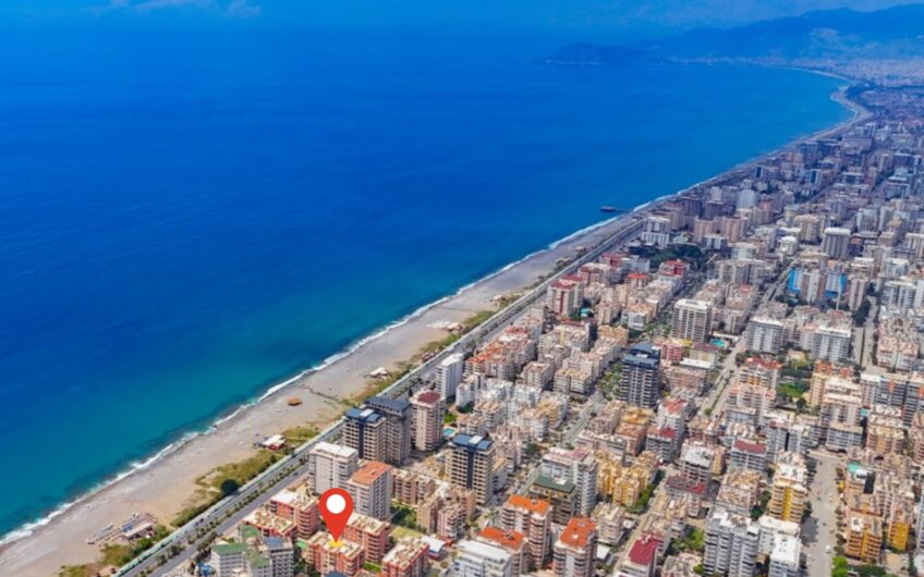 3 Room Apartment for sale at first line from the Beach in Mahmutlar Alanya