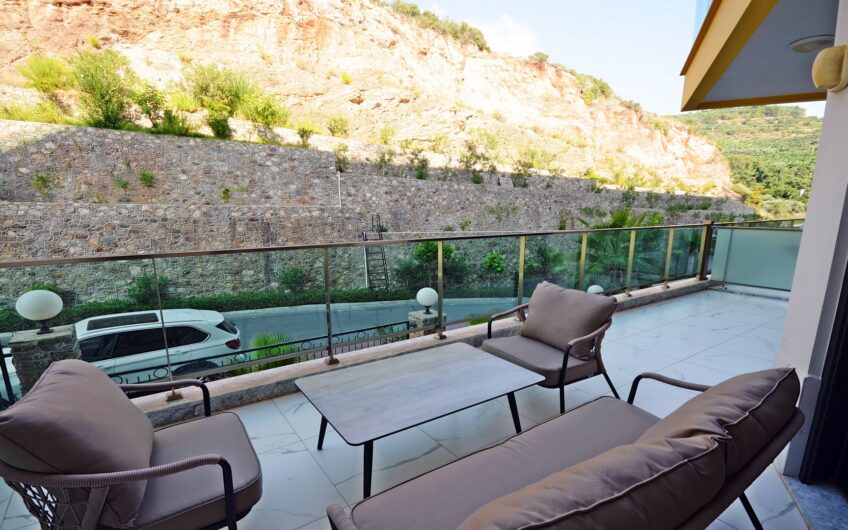 Luxury 2+1 Furnished Duplex Apartment for Sale by the Sea in Kargıcak, Alanya | Konak Seaside Premium