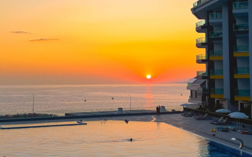 Luxury 2+1 Furnished Duplex Apartment for Sale by the Sea in Kargıcak, Alanya | Konak Seaside Premium