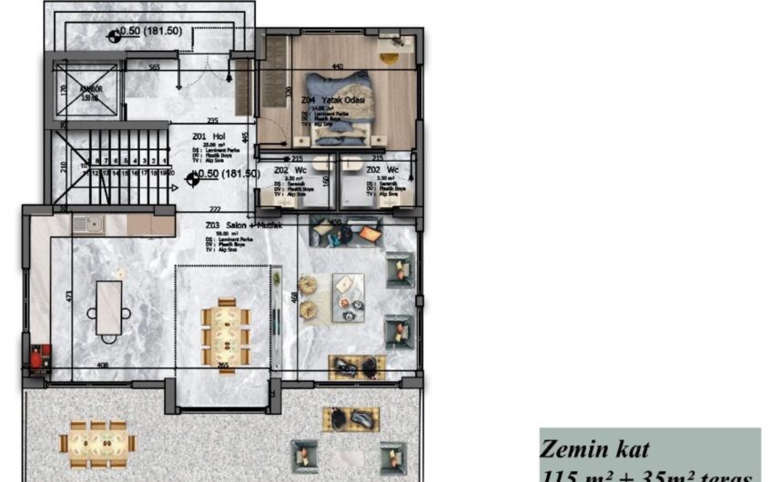 DETACHED VILLA WITH PANORAMIC SEA VIEWS IN KESTEL, ALANYA