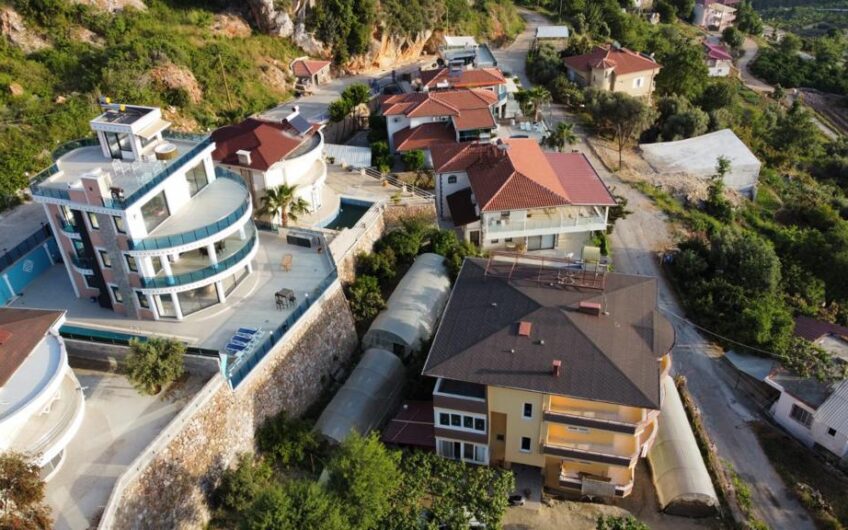 5+1 Triplex Villa for Sale in Alanya Kestel | Sea View