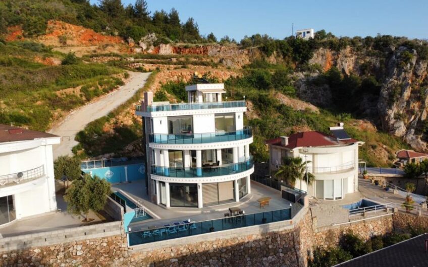 5+1 Triplex Villa for Sale in Alanya Kestel | Sea View