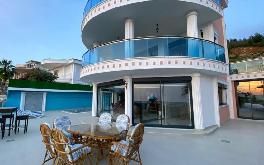 5+1 Triplex Villa for Sale in Alanya Kestel | Sea View