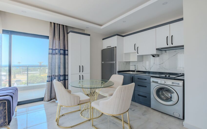 1+1 Apartments for Sale by the Sea in Kargıcak, Alanya