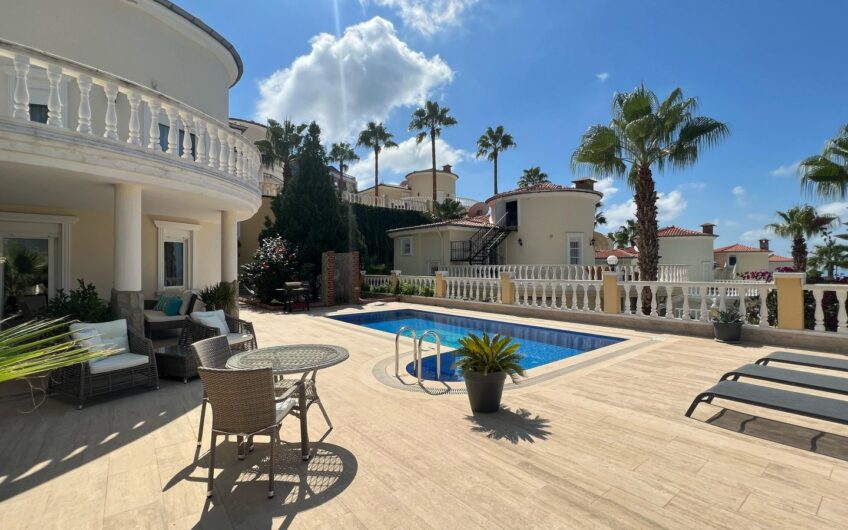 Luxury Detached Villa with Panoramic Sea and Castle Views in Kargıcak, Alanya