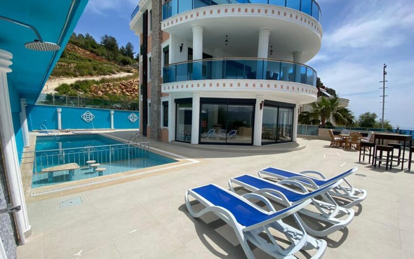 5+1 Triplex Villa for Sale in Alanya Kestel | Sea View