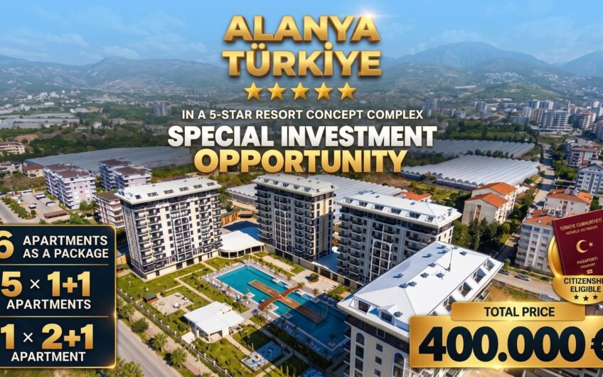 Apartments for Sale in Alanya | Citizenship Eligible Investment Package