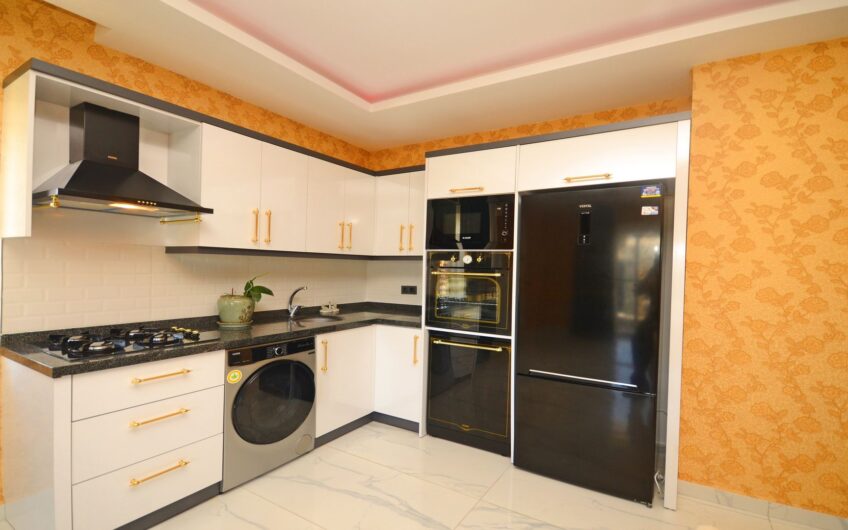 LUXURY 4 ROOM DUPLEX, 300 METERS FROM THE SEA IN KARGICAK, ALANYA