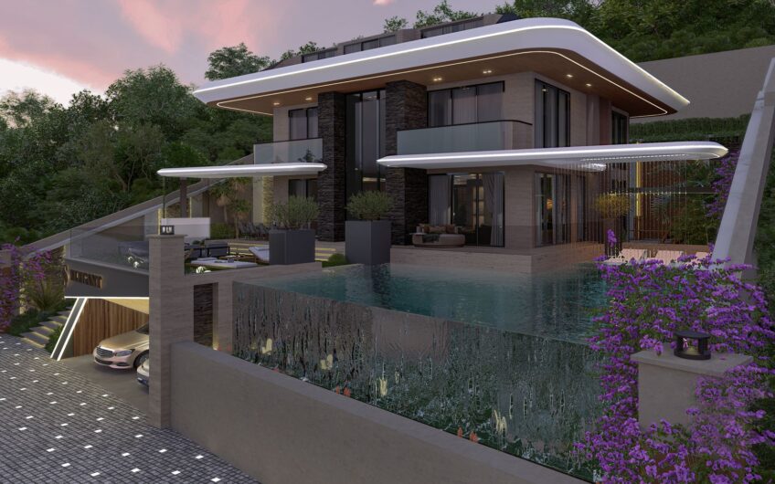 DETACHED VILLA WITH PANORAMIC SEA VIEWS IN KESTEL, ALANYA