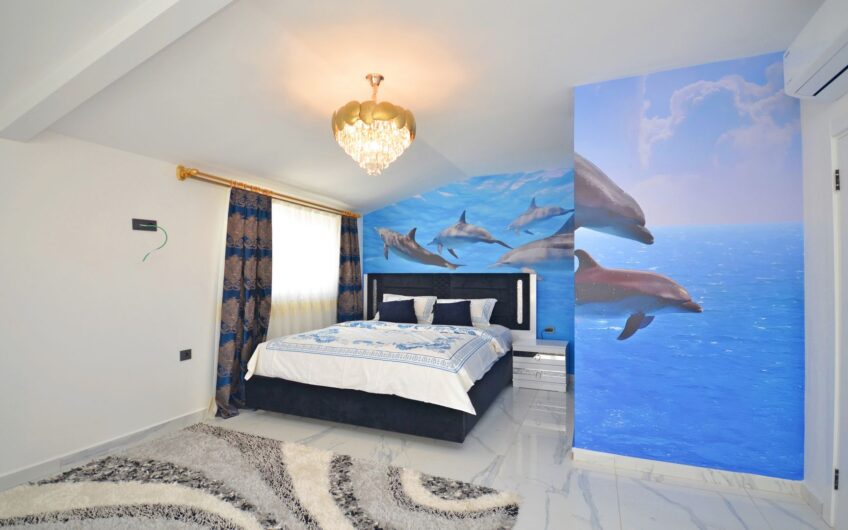 LUXURY 4 ROOM DUPLEX, 300 METERS FROM THE SEA IN KARGICAK, ALANYA