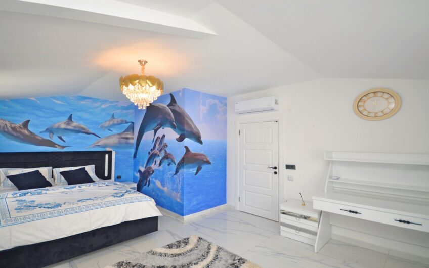 LUXURY 4 ROOM DUPLEX, 300 METERS FROM THE SEA IN KARGICAK, ALANYA