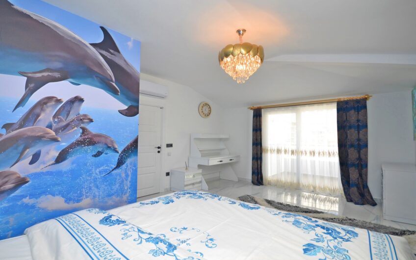 LUXURY 4 ROOM DUPLEX, 300 METERS FROM THE SEA IN KARGICAK, ALANYA